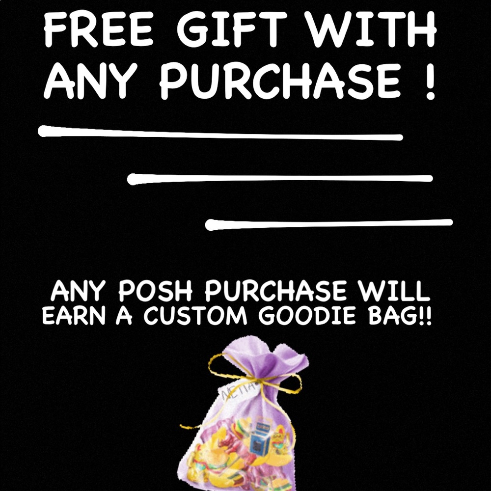 FREE GOODIE BAG: BATH BOMB,HAIR TIE,NAIL FILE,MINT,FACE WIPE,MAKEUP SAMPLE, etc